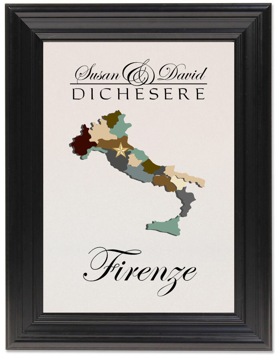 Map of Italy Wedding Table Names and Table Card Designs Documents and